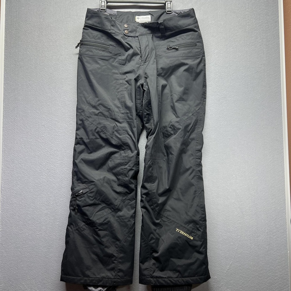Columbia Snow Pants Womens XL Black Omni-Tech Insulated Ski Snowboard Waterproof